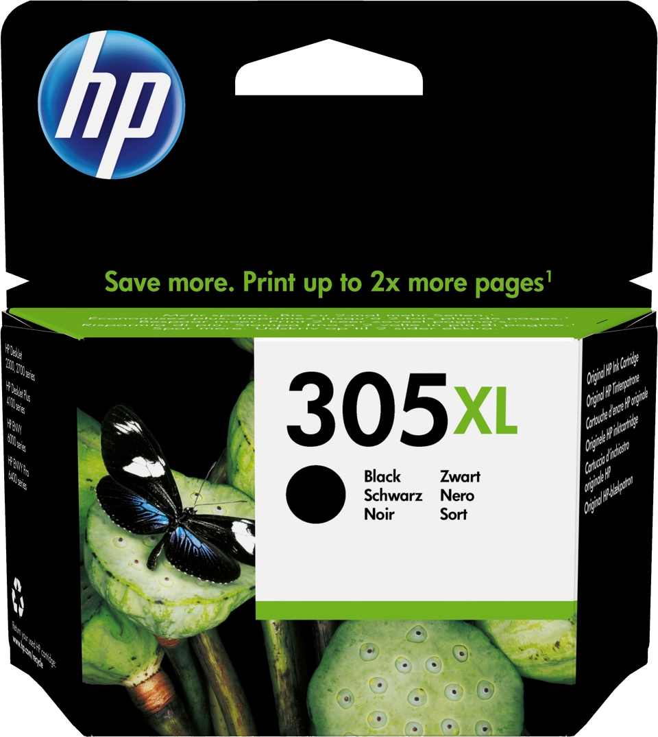 HP 305XL originele high-capacity zwarte inktcartridge (3YM62AE)